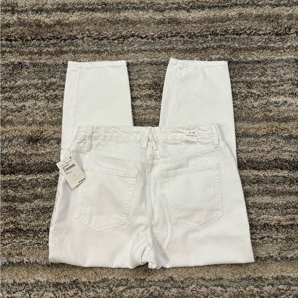 Good American Cropped Boyfriend Jeans Sz 8/29 NWT | Good American White Jeans - Picture 12 of 16